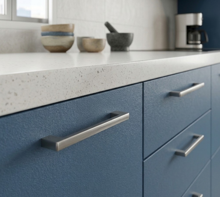 Adesivo envelopamento para Móveis Formica Azul Urbano