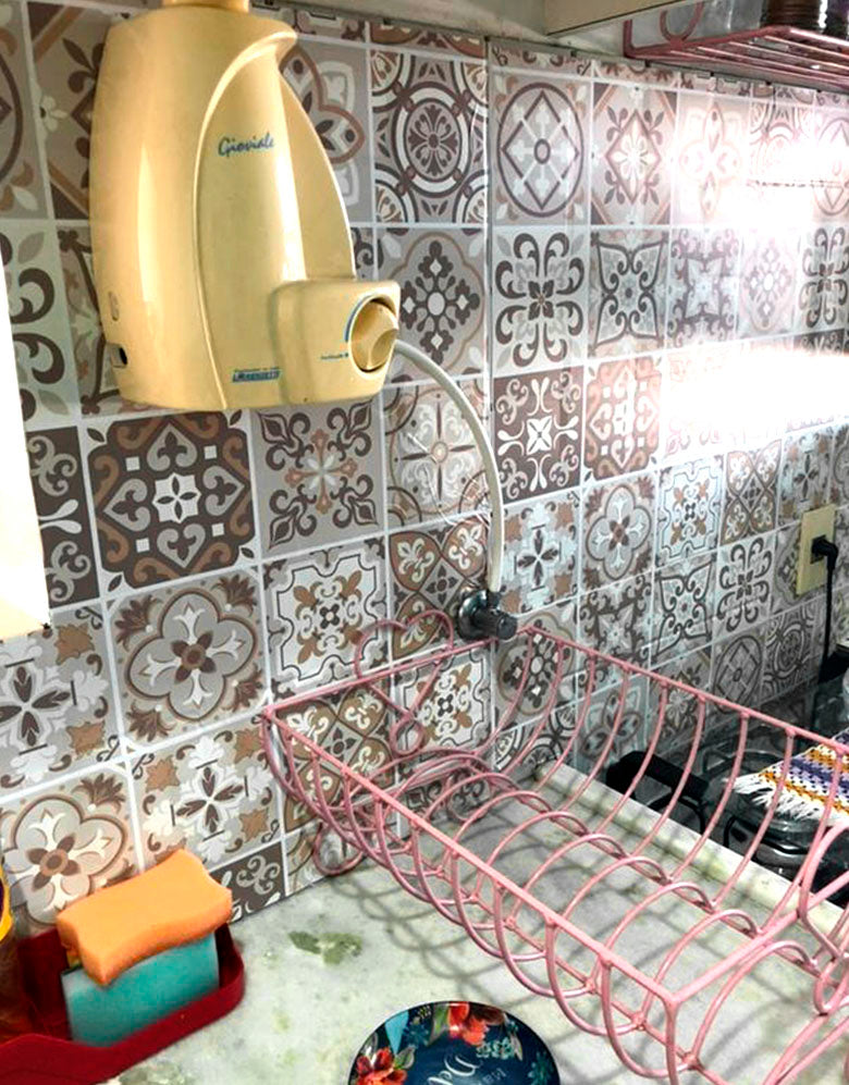 Papel de Parede Adesivo Azulejo Nude