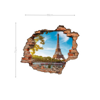 Adesivo Decorativo Buraco 3D França