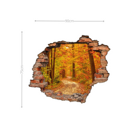 Adesivo Decorativo Buraco 3D Trilha na Floresta