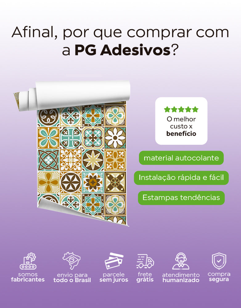 Kit 2 Uni. 3m X 50cm - Papel de Parede Adesivo Doce de Leite