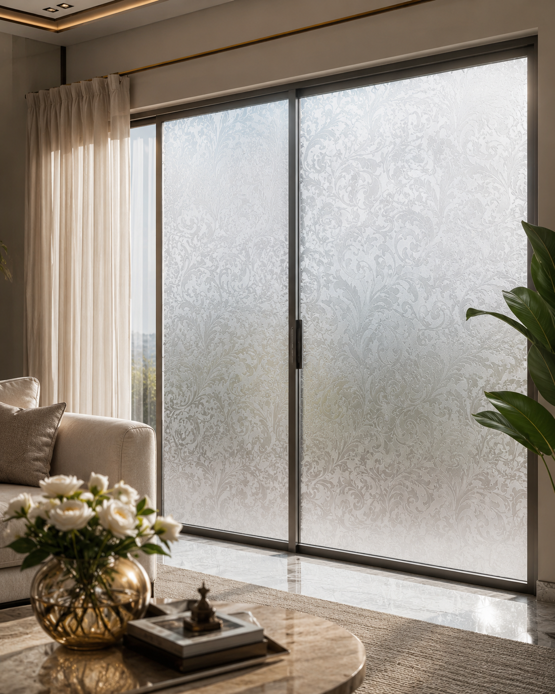 Adesivo para Vidro Decorado Cristal Condessa