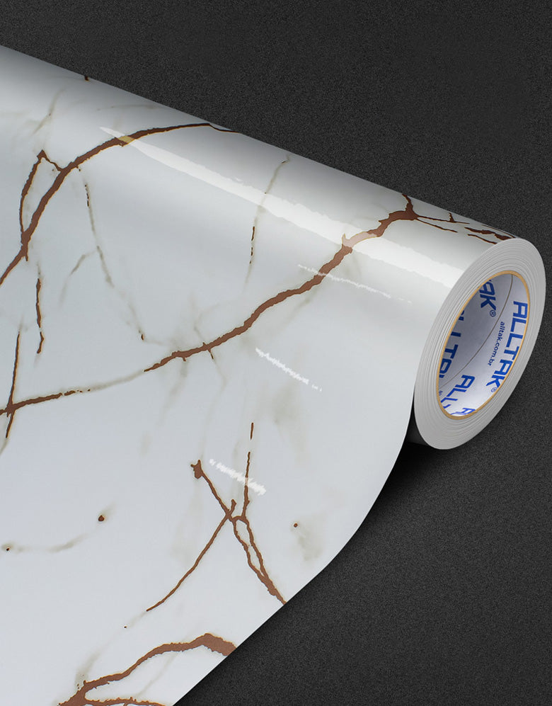 Revestimento Adesivo Mármore Calacatta Oro Brilho