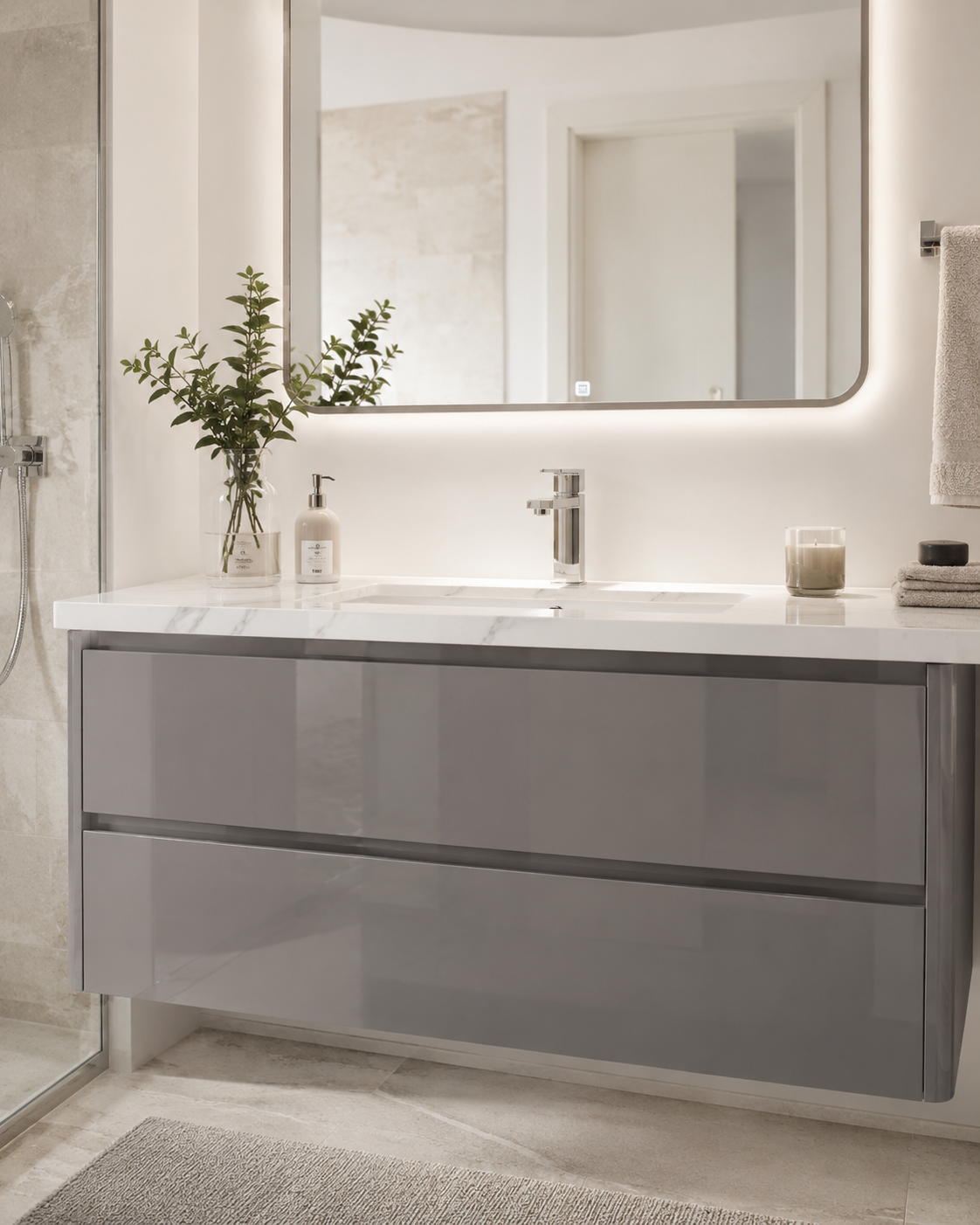 Adesivo para Mesa Fendi Taupe Laca