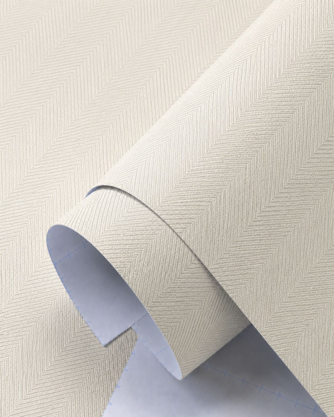 Revestimento Adesivo Telado Linho Chevron White Pearl