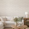 Papel de Parede Adesivo Tijolinhos Creme