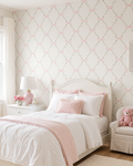 Papel de Parede Adesivo Laço Rosa