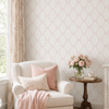 Papel de Parede Adesivo Laço Rosa