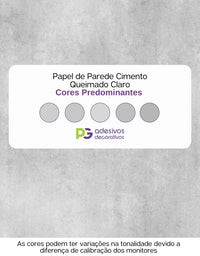 Papel de Parede Cimento Queimado Claro