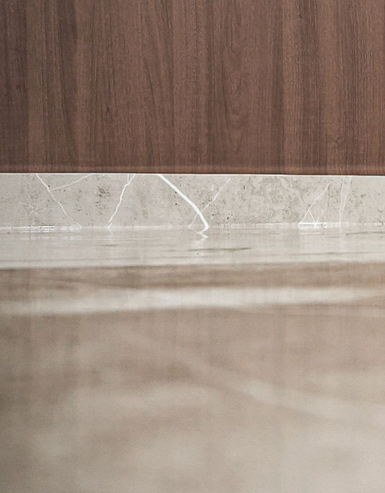 Adesivo para Piso Mármore Crema Armani Gloss