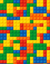 Papel de Parede Adesivo Blocos De Encaixar