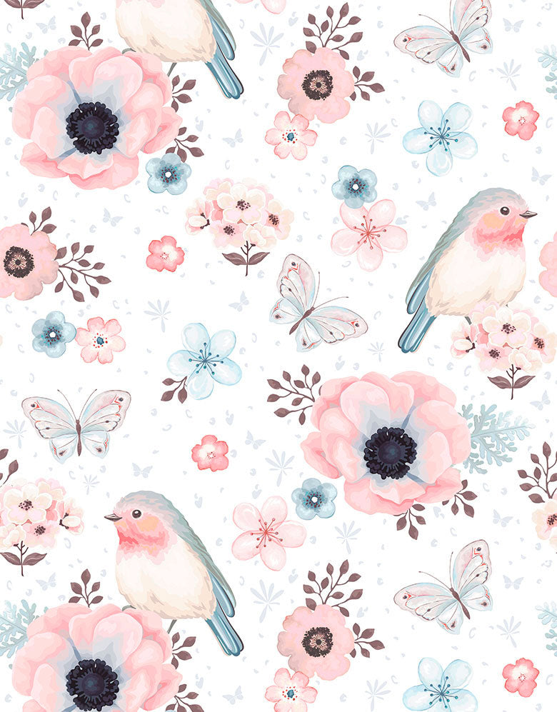 Papel de Parede Adesivo Canto dos Pássaros