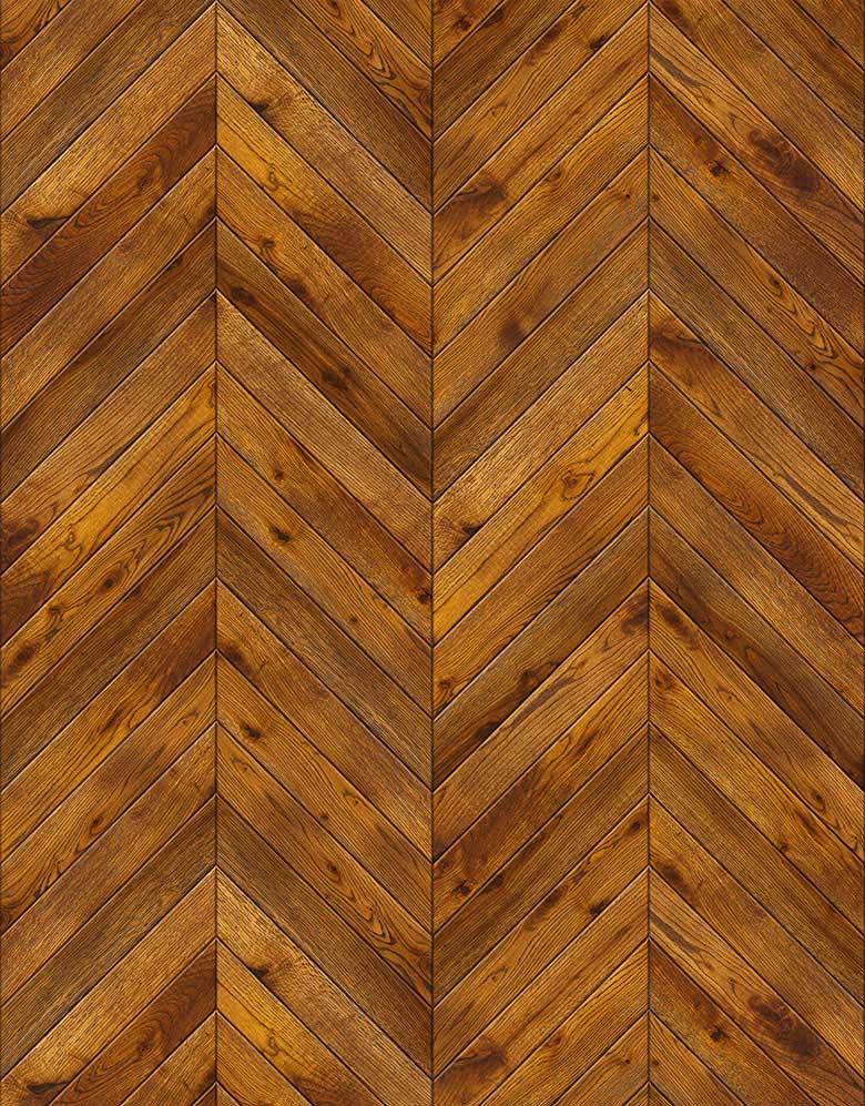 KIT DE 4 ROLOS - 3,00m x 50cm - Papel de Parede Adesivo Tacos Madeira Cedro