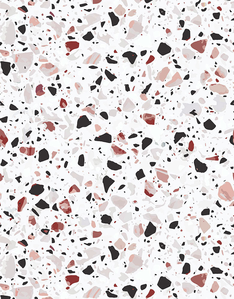Papel de Parede Terrazzo Granilite Quartzo