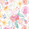 KIT DE 3 ROLOS - 3,00m x 50cm - Papel De Parede Adesivo Garden Aquarela