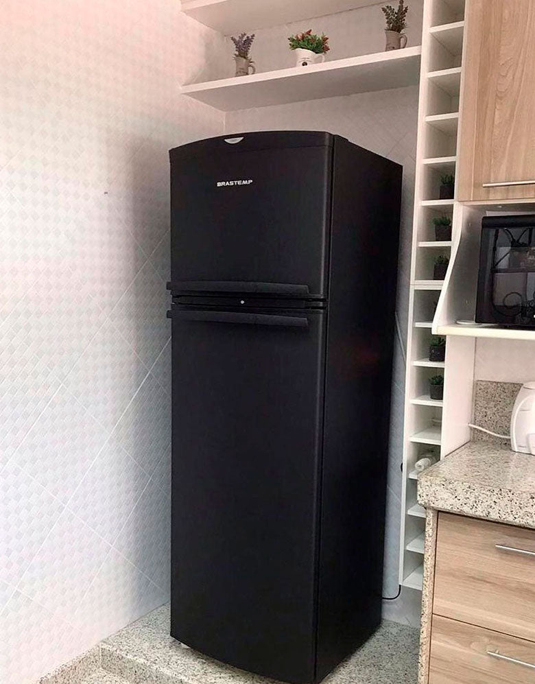 Adesivo para Geladeira Preto Fosco