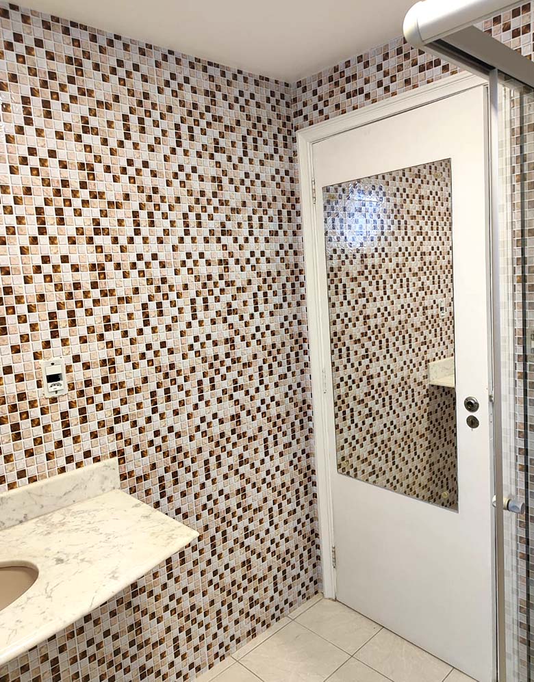 Papel de Parede Adesivo Pastilhas Oro Luxury