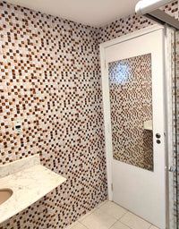 Papel de Parede Adesivo Pastilhas Oro Luxury