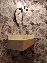 Papel de Parede Adesivo Peônias Azuis