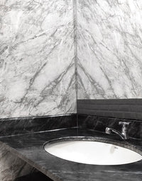 Adesivo para Pia Mármore Silver Black