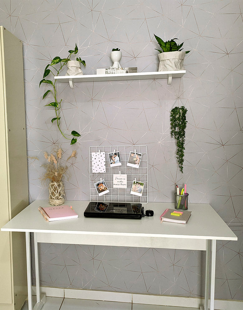 KIT DE 6 ROLOS - 2,50m x 50cm - Papel de Parede Adesivo Linhas Zara