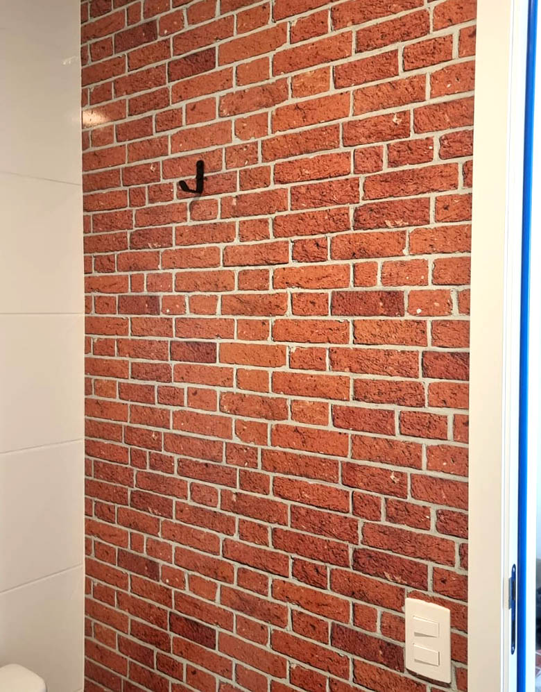 Papel de Parede Adesivo Tijolinhos a Vista Clássicos