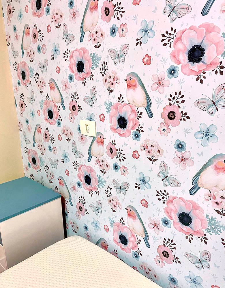 Papel de Parede Adesivo Canto dos Pássaros