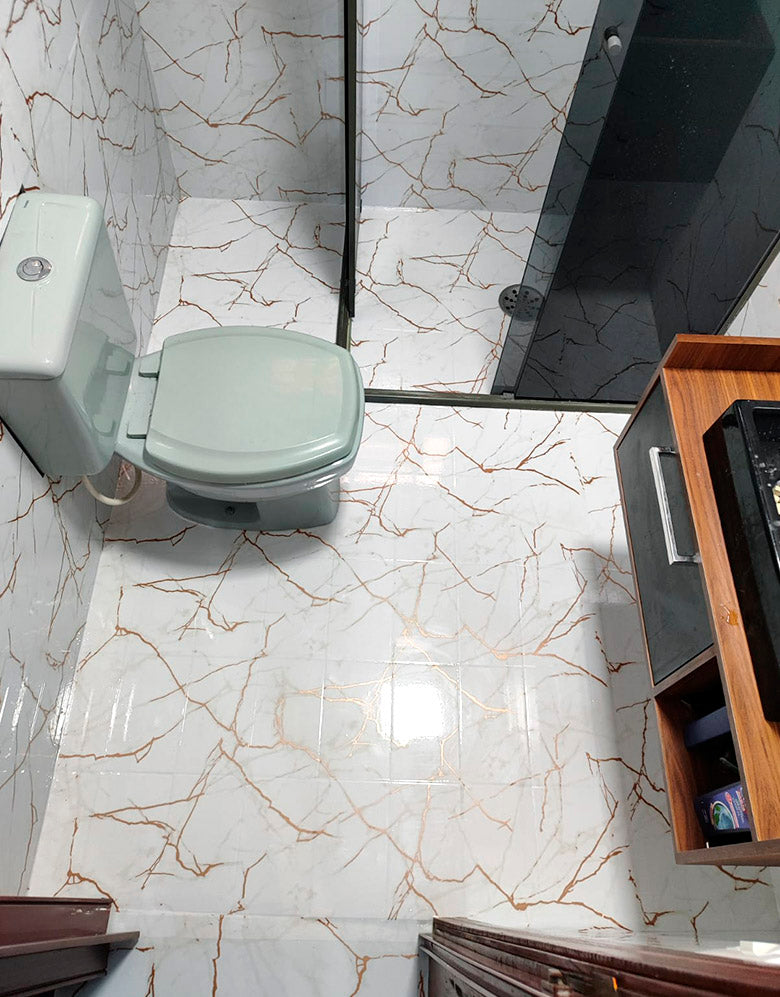 Revestimento Adesivo Mármore Calacatta Oro Brilho