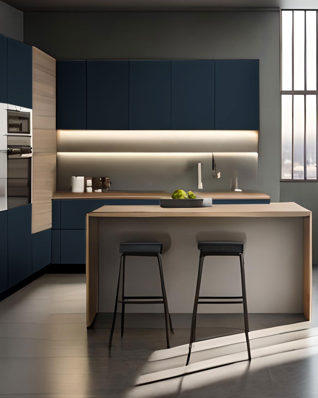 Envelopamento Adesivo Forma Azul Profundo