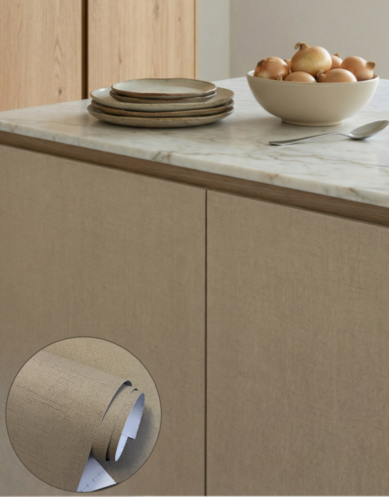 Compre Revestimento Adesivo Telado Linen Bege Greige