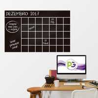 Adesivo de Lousa Formas Calendário 03