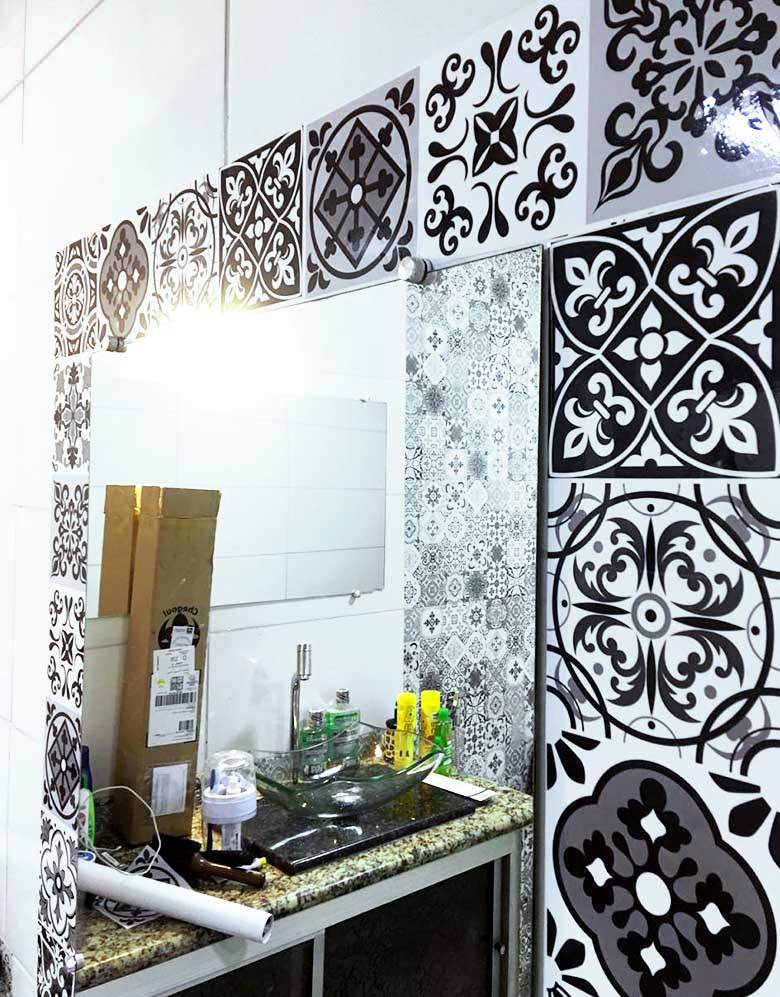 Papel de Parede Adesivo Azulejo Elegance