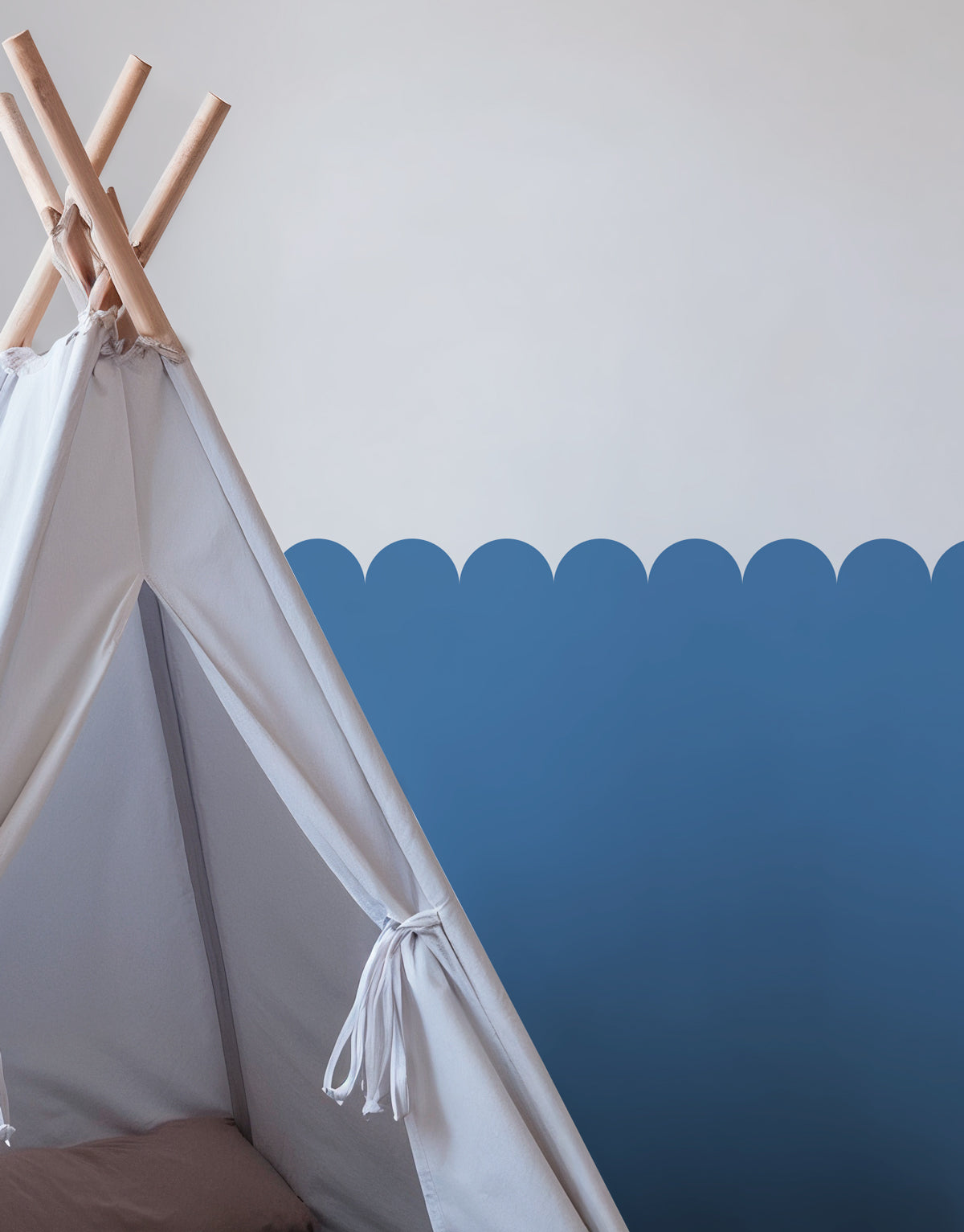 Papel de Parede Adesivo Meia Parede Cerquinha Oceano