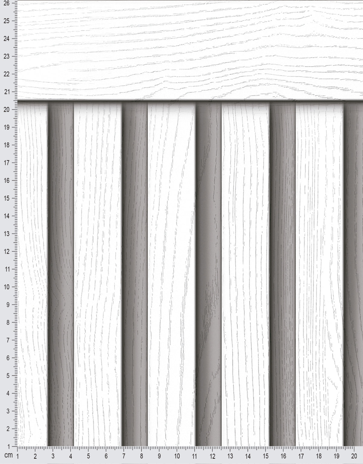 Papel de Parede Adesivo Meia Parede Ripado Branco