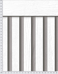 Papel de Parede Adesivo Meia Parede Ripado Branco
