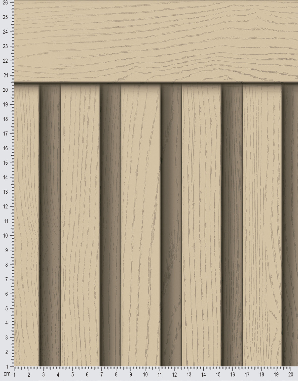 Papel de Parede Adesivo Meia Parede Ripado Camelo