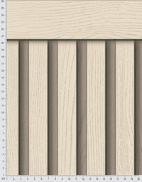 Papel de Parede Adesivo Meia Parede Ripado Creme
