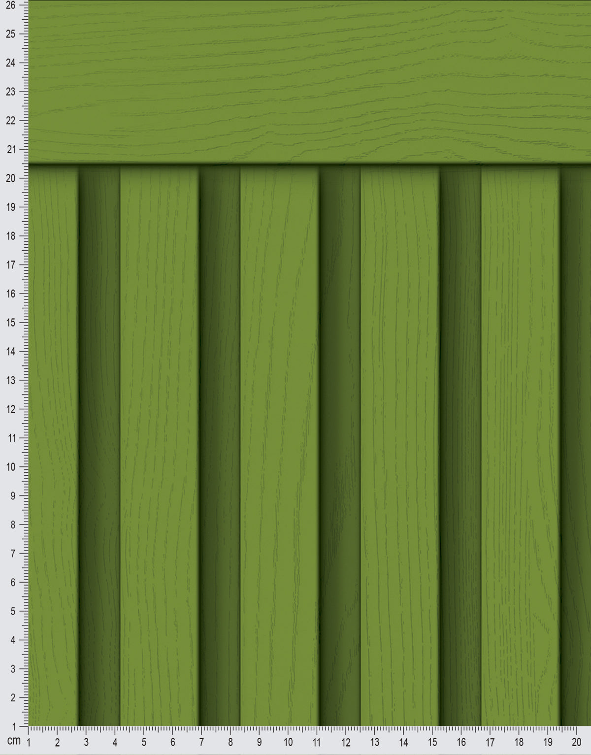 Papel de Parede Adesivo Meia Parede Ripado Grama