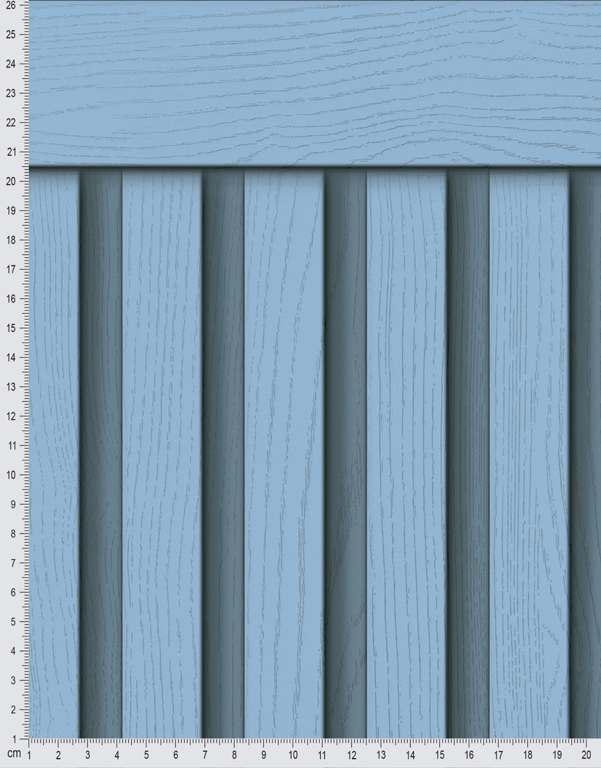 Papel de Parede Adesivo Meia Parede Ripado Jeans