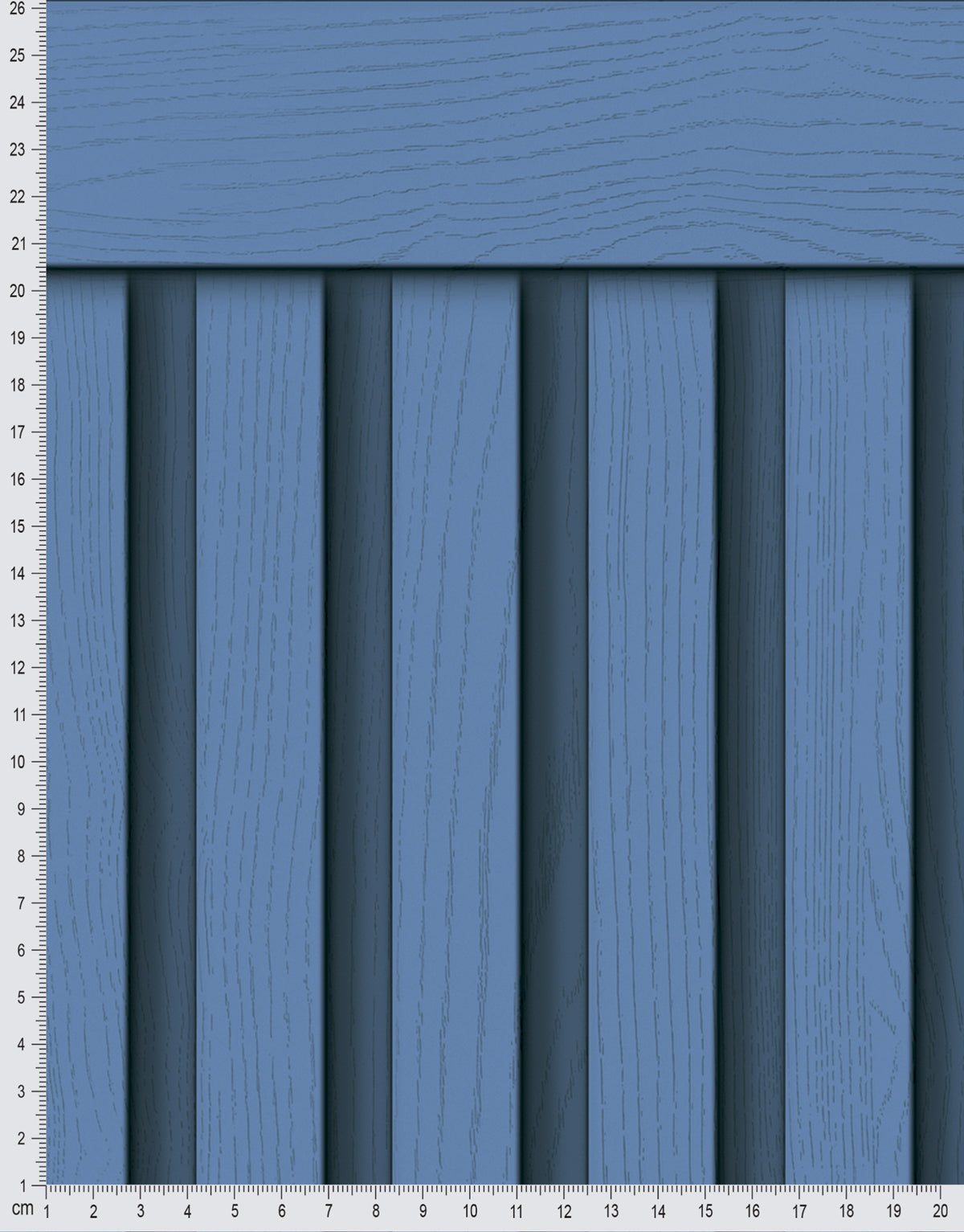 Papel de Parede Adesivo Meia Parede Ripado Oceano