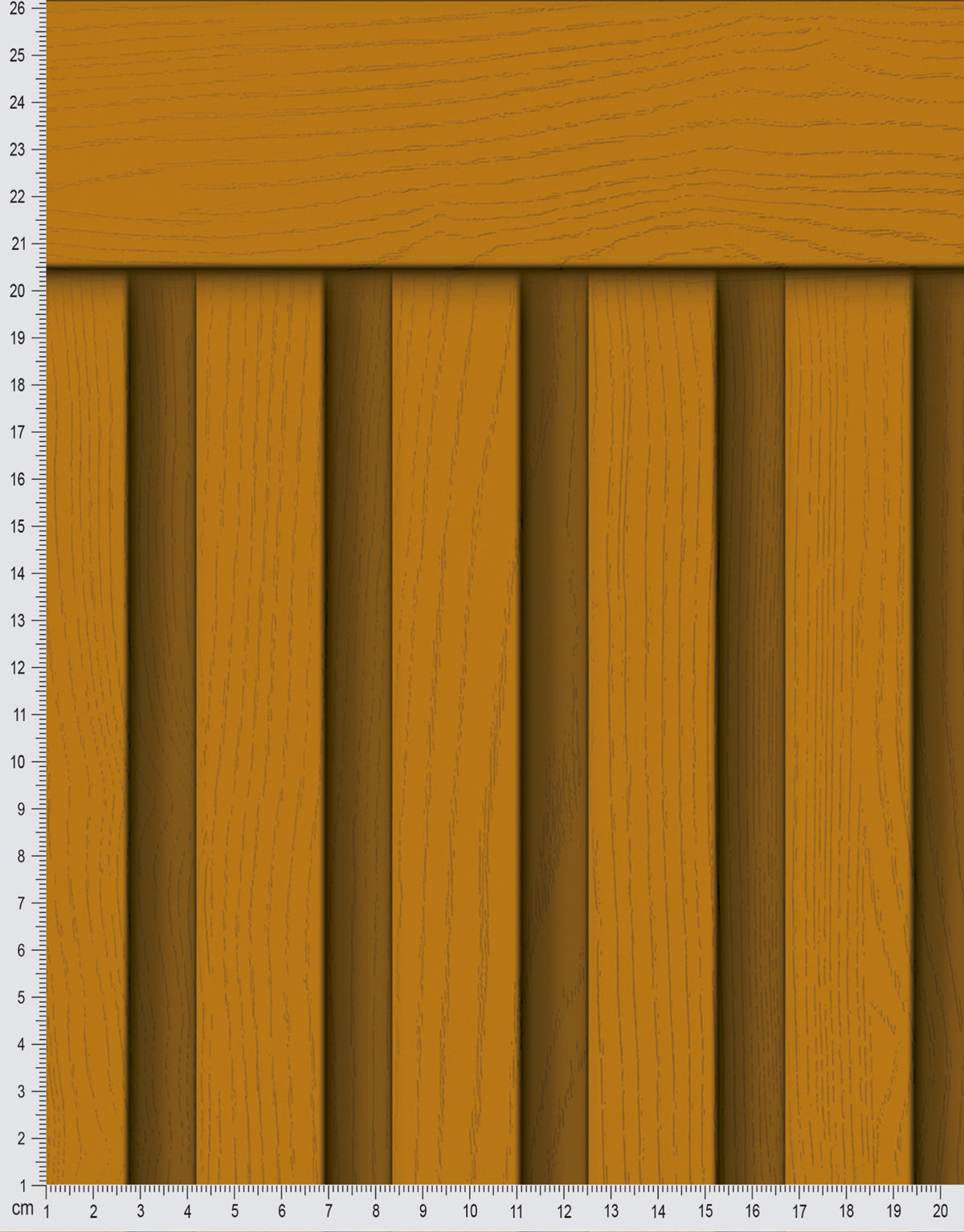 Papel de Parede Adesivo Meia Parede Ripado Ocre
