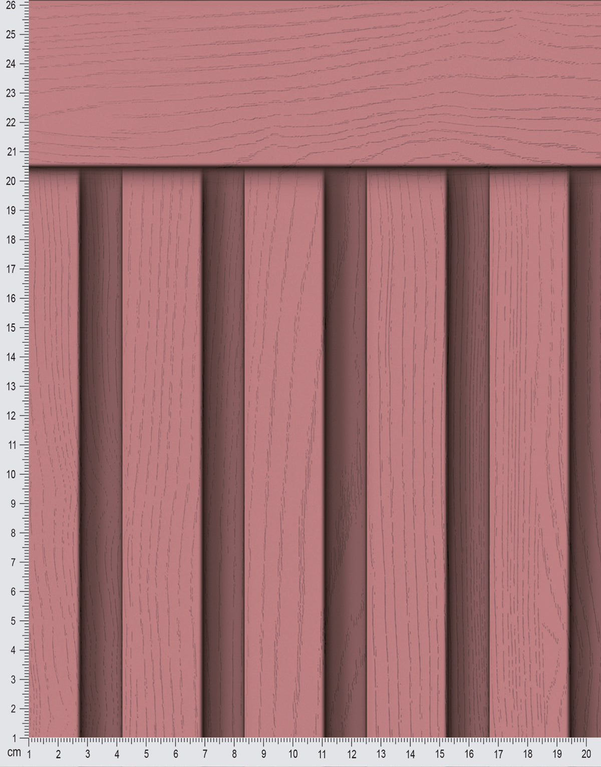 Papel de Parede Adesivo Meia Parede Ripado Rosê