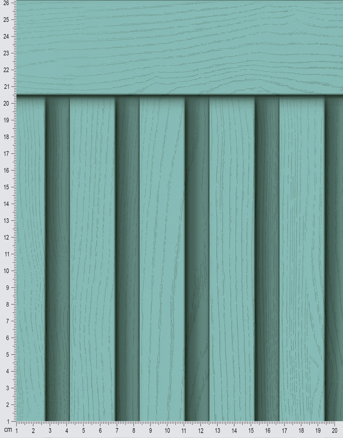 Papel de Parede Adesivo Meia Parede Ripado Turquesa