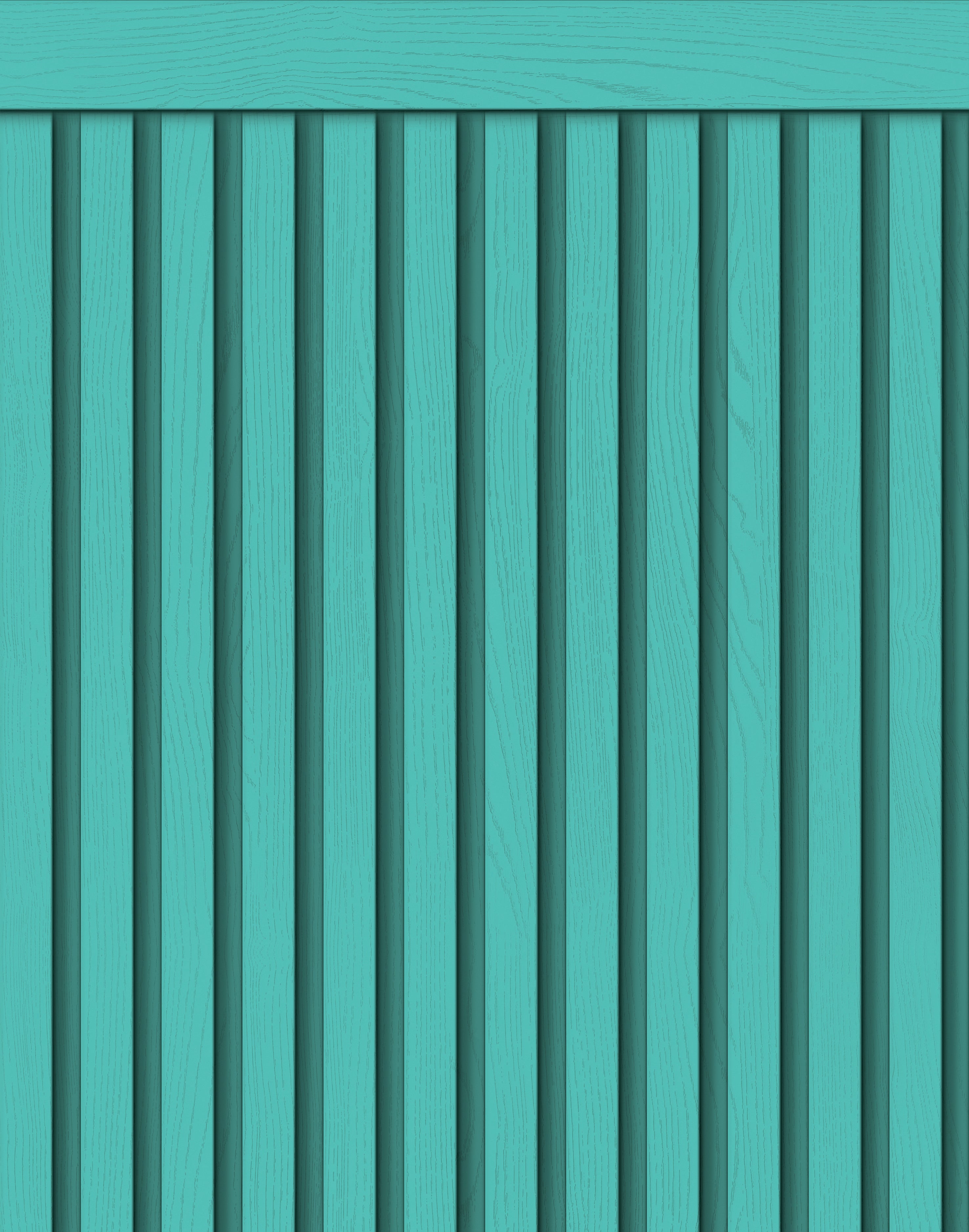 Papel de Parede Adesivo Meia Parede Ripado Turquesa