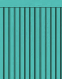 Papel de Parede Adesivo Meia Parede Ripado Turquesa
