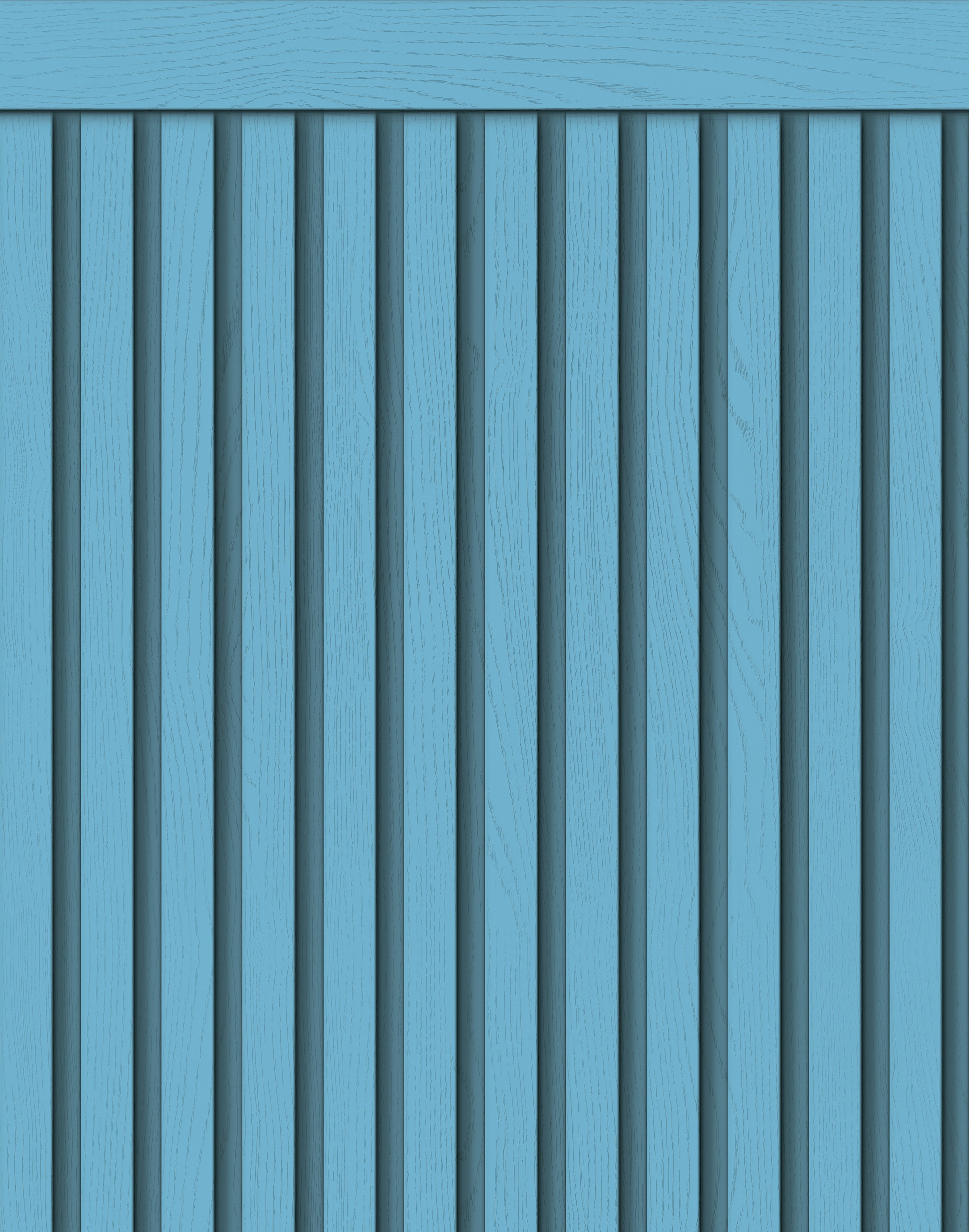 Papel de Parede Adesivo Meia Parede Ripado Jeans