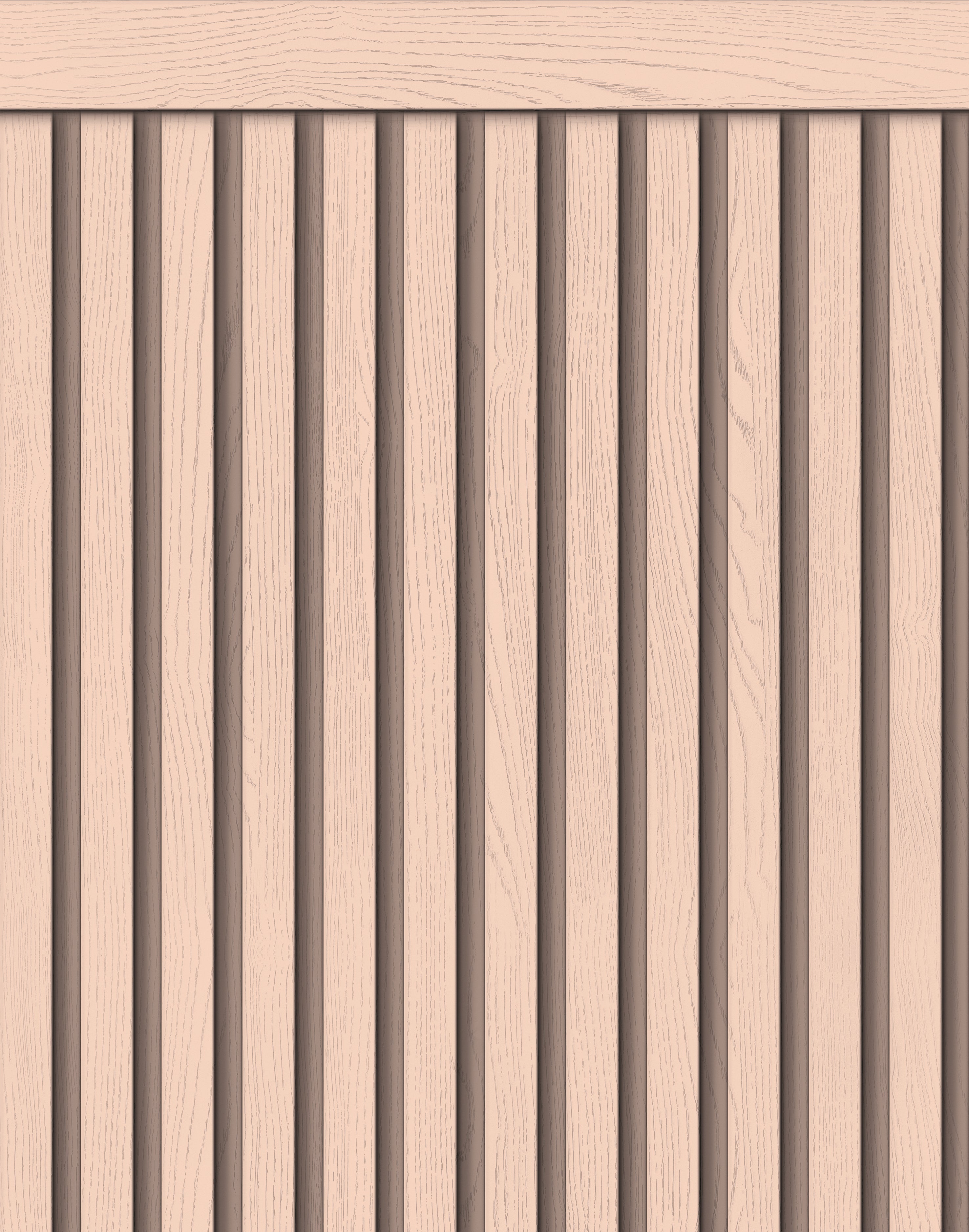Papel de Parede Adesivo Meia Parede Ripado Salmão