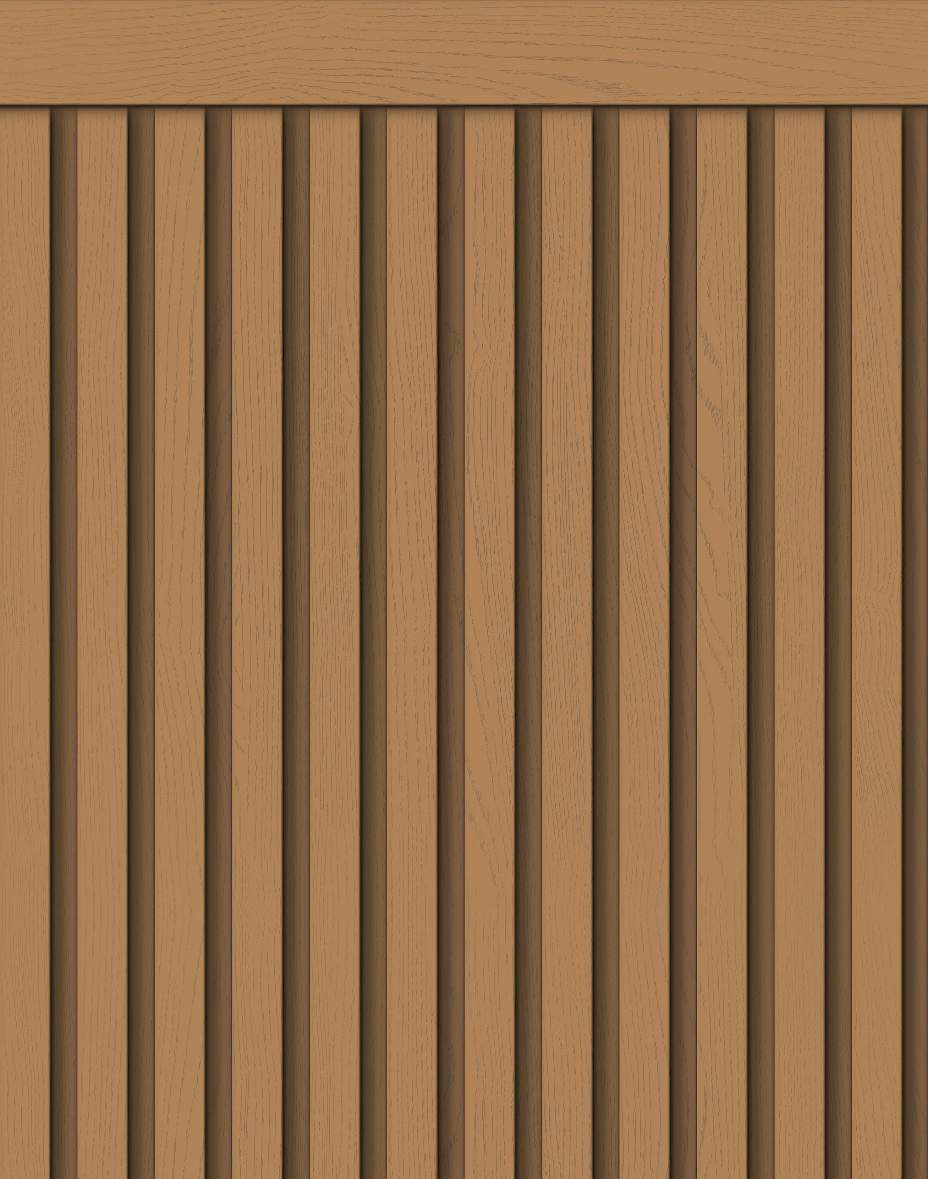 Papel de Parede Adesivo Meia Parede Ripado Cappuccino