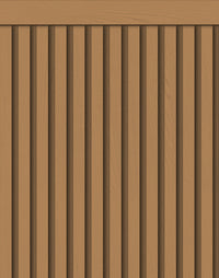 Papel de Parede Adesivo Meia Parede Ripado Cappuccino