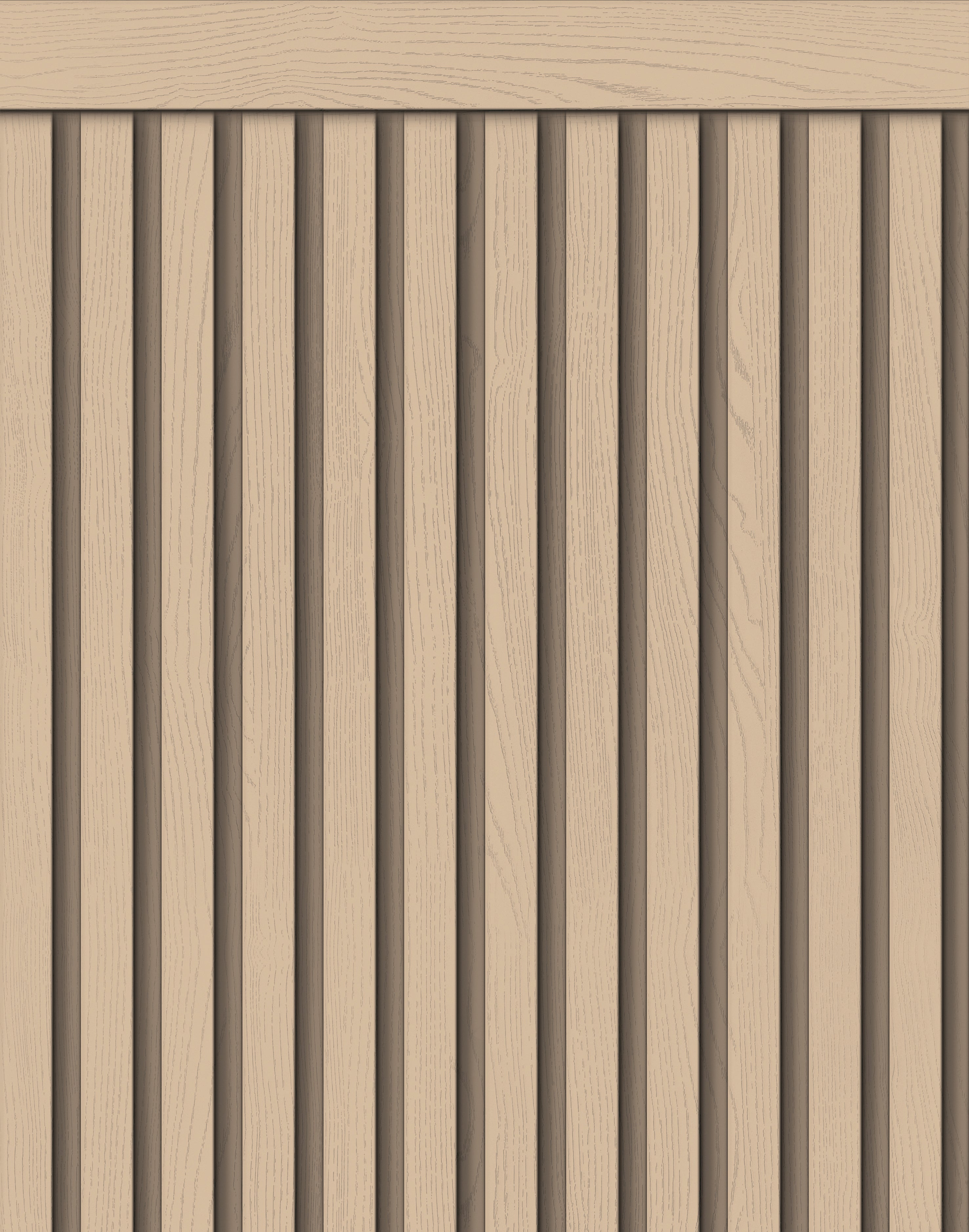 Papel de Parede Adesivo Meia Parede Ripado Camelo